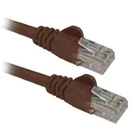 Патч-корд RJ45 - RJ45, 4 пары, UTP, категория 5е, 15 м, коричневый, LANMASTER, LAN-45-45-15-BR