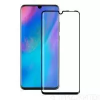 Защитное стекло 3D для телефона Huawei P30 Lite, черный (Vixion)