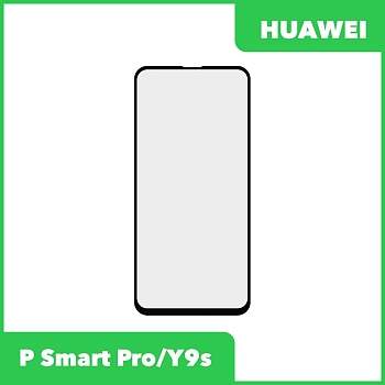 Стекло + OCA пленка для переклейки Huawei P Smart Pro, Y9s (STK-L21), черный