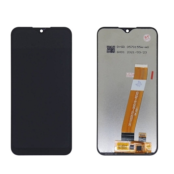 Дисплей Samsung A015F, M015F (A01, M01)+тачскрин (черный) ориг (узкий коннектор)