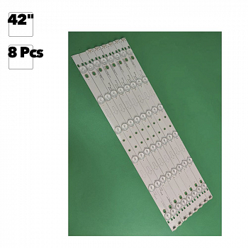 Светодиодная подсветка для телевизоров 42" TOT_42B2500_A-L6X6 4C-LB390T-YHAL (комплект 8 шт.)