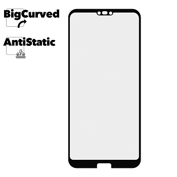 Защитное стекло для телефона Huawei P20 Lite Super max Anti-static big curved glass