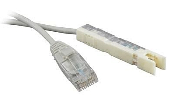 PC-110-RJ45-1P-CX-2M-LSZH-GY Патч-корд 110 тип-RJ45, 1 пара, LSZH, 2 м, серый Hyperline