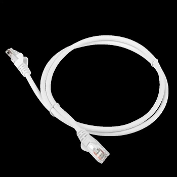 Патч-корд RJ45 - RJ45, 4 пары, UTP, категория 6, 3.0 м, белый, LSZH, LANMASTER, LAN-PC45/U6-3.0-WH