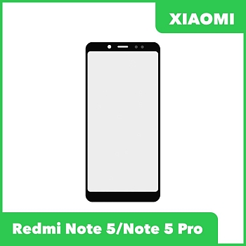 Стекло + OCA пленка для переклейки Xiaomi Redmi Note 5, Note 5 Pro, черный