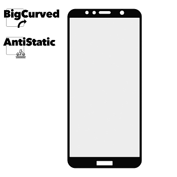 Защитное стекло для телефона Huawei Honor 7C, 7A Pro, Y6 2018 Super max Anti-static big curved glass