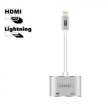 Адаптер Earldom ET-W15 Lightning 8-pin на HDMI\Lightning 8-pin (черный)