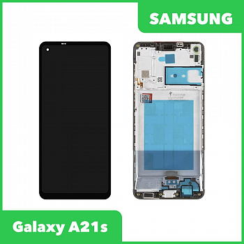 LCD дисплей для Samsung Galaxy A21s SM-A217 в сборе с тачскрином в рамке FLYCDI GSY (черный)
