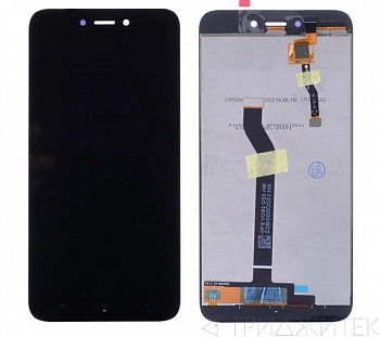 Дисплей для Xiaomi Redmi 5A в рамке + тачскрин (черный) (100% LCD)