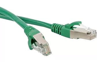 Патч-корд LANMASTER LSZH FTP кат.6, 10 м, зеленый, LAN-PC45/S6-10-GN