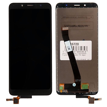 Дисплей для Xiaomi Redmi 7A в рамке + тачскрин (черный) (100% LCD)