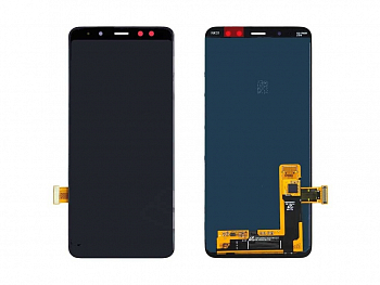 Дисплей для Samsung A530F Galaxy A8 (2018) + тачскрин (черный) 100%