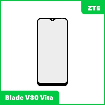 Стекло + OCA пленка для переклейки ZTE Blade V30 Vita, черный