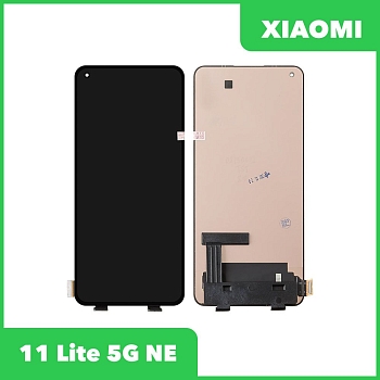 LCD дисплей для Xiaomi 11 Lite 5G NE в сборе с тачскрином (черный)