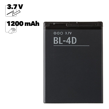 Аккумулятор (батарея) BL-4D для телефона Nokia N97 Mini, E5, E700, N8