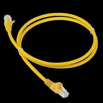 Патч-корд LANMASTER LSZH UTP кат.6, 15 м, желтый, LAN-PC45/U6-15-YL