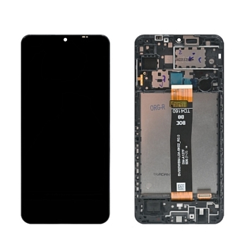 Дисплей Samsung A127F (A12 Nacho) ориг LCD в рамке (черный)