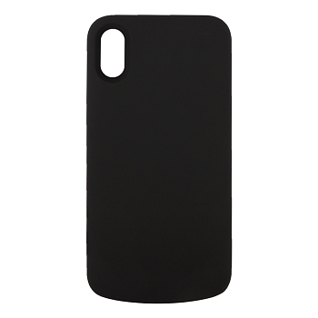 Дополнительная АКБ силиконовая крышка для IPhone X "Power Case" 3800 mA (черная)
