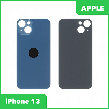 Задняя крышка для iPhone 13 с логотипом (синий)