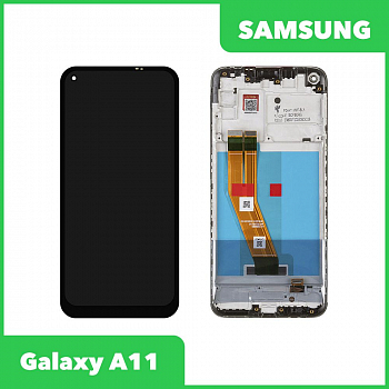 LCD дисплей для Samsung Galaxy A11 SM-A115 в сборе с тачскрином в рамке FLYCDI GSY (черный)