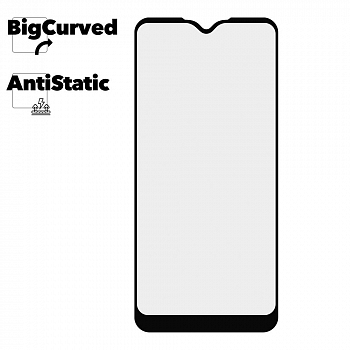 Защитное стекло для телефона Samsung Galaxy A01 Super max Anti-static big curved glass