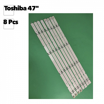 Светодиодная подсветка для телевизоров Toshiba 47" 4 LED SVT470A53 REV05 (комплект 8 шт.)