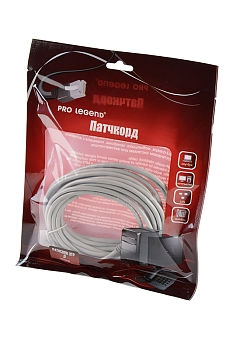 Патчкорд UTP кат.5E RJ-45 вилка <--> RJ-45 вилка, серый, 5м BL1