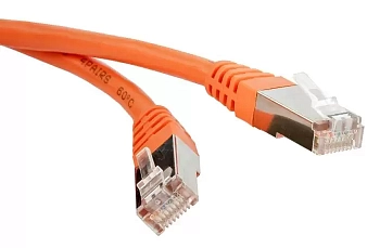 Патч-корд RJ45 - RJ45, 4 пары, FTP, категория 6, 3 м, оранжевый, LSZH, LANMASTER LAN6-S45-45-3.0-LSZH, LAN6-S45-45-3.0-LSZH