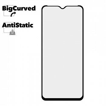 Защитное стекло для телефона Samsung Galaxy A03 Super max Anti-static big curved glass