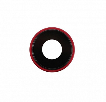 Стекло основной камеры для Apple iPhone XR с рамкой, красный