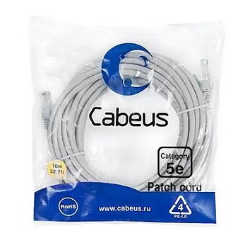 Патч-корд U/UTP Cabeus PC-UTP-RJ45-Cat.5e-10m-LSZH