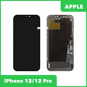 LCD дисплей для Apple iPhone 12, 12 Pro оригинальная матрица ZY OLED (черный)