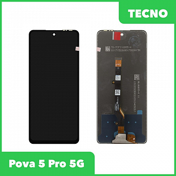 Дисплей для Tecno Pova 5 Pro 5G (LH8n) + тачскрин (черный) (100% LCD)