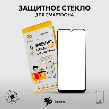 Защитное стекло 20D для телефона Samsung Galaxy M31 (M315F), черное (black) Full Glue ZeepDeep 20D