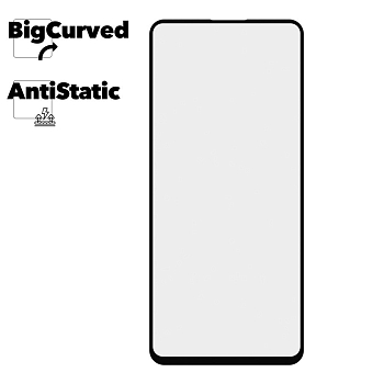 Защитное стекло для телефона Samsung Galaxy A71 Super max Anti-static big curved glass