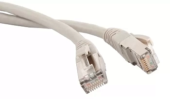 Патч-корд LANMASTER LSZH FTP кат.6, 10 м, серый, LAN-PC45/S6-10-GY