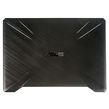 Крышка экрана (матрицы) для ноутбука Asus TUF Gaming FX505G, FX505GE, FX505GD, FX505GM, FX505GT, FX505DD, FX505DT пластик, черная, C разбора