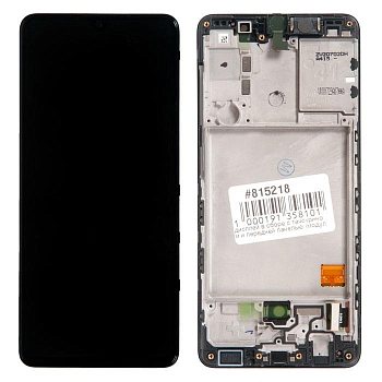 Дисплей для Samsung Galaxy A41 (A415F) в сборе с тачскрином и передней панелью, черный (оригинал)