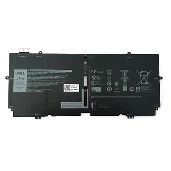 Аккумулятор для Dell (52TWH) XPS 13 7390 2-in-1, 51Wh, 7.6V, (оригинал)