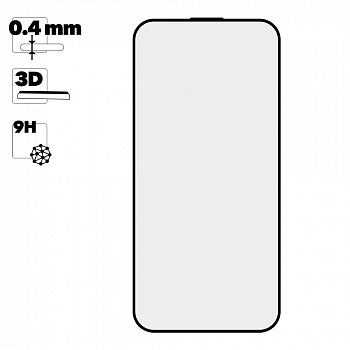 Защитное стекло REMAX GL-83 на дисплей для телефона Apple iPhone 15 Plus черная рамка