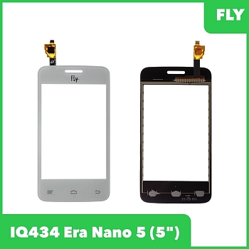 Сенсорное стекло (тачскрин) для Fly Era Nano 5 (IQ434), белый