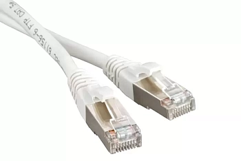 Патч-корд RJ45 - RJ45, 4 пары, FTP, категория 5е, 5 м, белый, LSZH, LANMASTER, LAN-PC45/S5E-5.0-WH