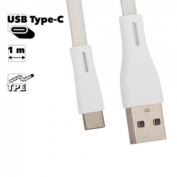 USB кабель REMAX RC-090a Full Speed Pro Type-C, 1м, TPE (белый)