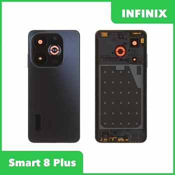 Задняя крышка для Infinix Smart 8 Plus (черный)