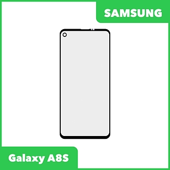 Стекло для переклейки дисплея Samsung Galaxy A8s (G8870), черный