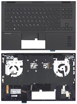 Клавиатура для ноутбука HP Omen 15-EK, 15-EN топкейс RGB