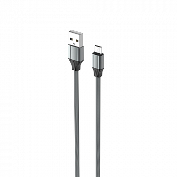 USB кабель LDNIO LS441 MicroUSB, 2.4А, 1м, силикон (серый/коробка)