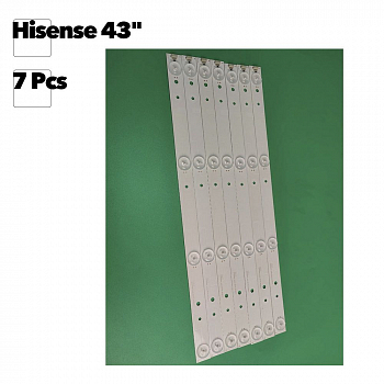 Светодиодная подсветка для телевизоров 43" Hisense SVH420AA7 4LED REV02 20150410 (комплект 7 шт.)