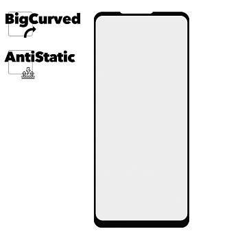 Защитное стекло для телефона Samsung Galaxy A21s Super max Anti-static big curved glass