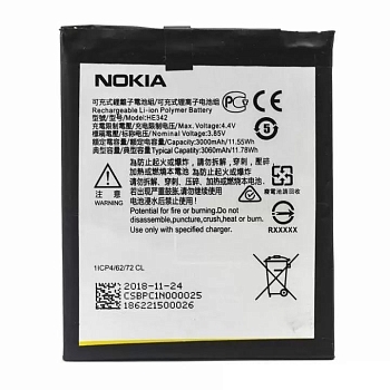 Аккумулятор (батарея) HE342 для телефона Nokia 5.1 Plus, Nokia 7.1 2018